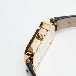 Pre Owned Marc By Marc Jacobs Mother Of Pearl Gold Plated Stainless Steel Leather The Jacobs MJ1495 Women's Wristwatch 20 mm