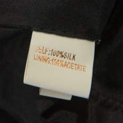 Pre Owned Marchesa Notte Black Silk Embellished Waist Halterneck Evening Gown M