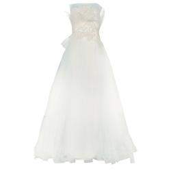 Marchesa Ruffle Embellished Wedding Dress XS