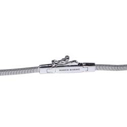 Pre Owned Marco Bicego Masai Diamond 18K White Gold Five Station Necklace