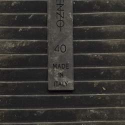 Pre Owned Marco De Vincenzo Black Leather Low Top Sneakers Size 40