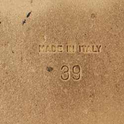 Pre Owned صندل ماركو دي فينشنزو فتحة كعب مقدمة مفتوحة فراشة جلد وساتان متعدد الألوان مقاس 36