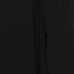 Pre Owned كارديجان مارينا رينالدي أسود بوليستر فضفاض مقاس كبير جدا جدا جدا