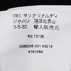 Pre Owned كارديجان مارينا رينالدي أسود بوليستر فضفاض مقاس كبير جدا جدا جدا