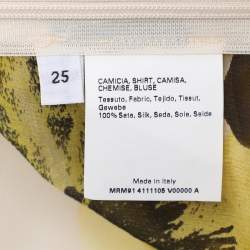 مملوكة مسبقًا بلوزة شيفون مارينا رينالدي بطبعة زهرة دوار الشمس أصفر/أسود مقاس كبير