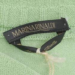 مملوكة مسبقًا كارديجان مارينا رينالدي أخضر محبوك مطاط مقاس كبير جداً