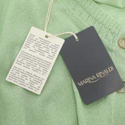 مملوكة مسبقًا كارديجان مارينا رينالدي أخضر محبوك مطاط مقاس كبير جداً