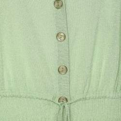 مملوكة مسبقًا كارديجان مارينا رينالدي أخضر محبوك مطاط مقاس كبير جداً