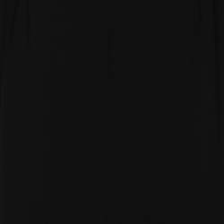 Pre Owned Voyage by Marina Rinaldi Black Crepe Pleated Neck Midi Dress L
