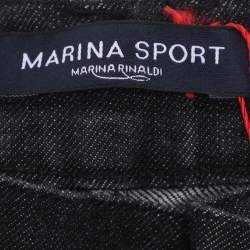 Pre Owned Marina Sport by Marina Rinaldi Dark Grey Denim Stretch Jeans XL
