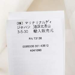 Pre Owned بليزر مارينا رينالدي أبيض كريب بزرار واحد مقاس كبير