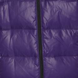 Pre Owned جاكيت مارينا سبورت باي مارينا رينالدي أرجواني نايلون منتفخ مقاس كبير