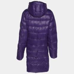 Pre Owned جاكيت مارينا سبورت باي مارينا رينالدي أرجواني نايلون م نتفخ مقاس كبير