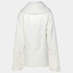 Pre Owned Marina Sport by Marina Rinaldi White Nylon Puffer Jacket L
