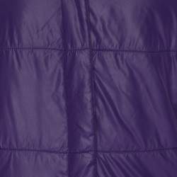 Pre Owned Marina Sport by Marina Rinaldi Purple Quilted Nylon Open Neck Jacket L