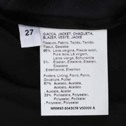 Pre Owned معطف مارينا رينالدي من الصوف الرمادي بقصة محيط مقاس كبير