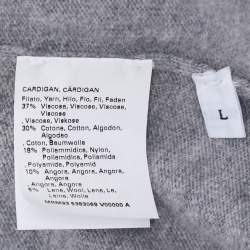 Pre Owned Marina Sport by Marina Rinaldi Grey Jersey Shrug and Shirt Set L