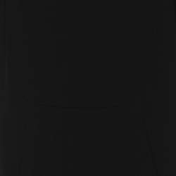 Pre Owned Marina Rinaldi Black Crepe Pleated Dress L
