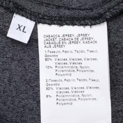 مملوكة مسبقًا جاكيت سحاب جيرسي أزرق كحلي ڤوياج من مارينا رينالدي مقاس كبير جدًا