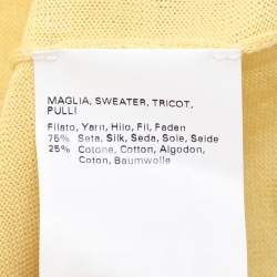 مملوكة مسبقًا Voyage by Marina Rinaldi Yellow Knit T-Shirt XL