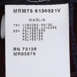 Pre Owned سترة مارينا سبورت مارينا رينالدي بورجوندي جيرسي مقاس كبير