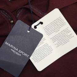 Pre Owned سترة مارينا سبورت مارينا رينالدي بورجوندي جيرسي مقاس كبير