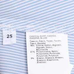 Pre Owned Marina Sport by Marina Rinaldi Pinstripe Lace Detail Long Sleeve Shirt L