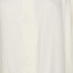 مملوكة مسبقًا جاكيت قميص فويج باي مارينا رينالدي أبيض كتان مقاس كبير