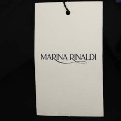 Pre Owned Marina Rinaldi Black Silk Cardigan L