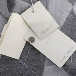 مملوكة مسبقًا Voyage by Marina Rinaldi Grey Wool Knit Polo T-Shirt L