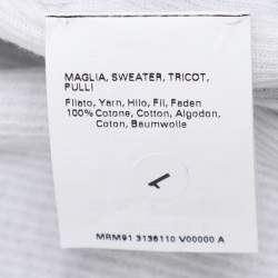 Pre Owned Voyage by Marina Rinaldi Navy Blue/White Knit Shrug L