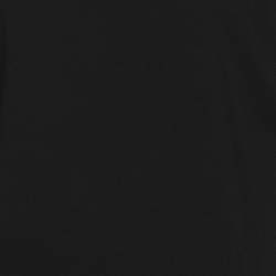 Pre Owned Marina Rinaldi Black Jersey and Nylon Short Sleeve Midi Dress XL
