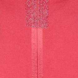 Pre Owned Marina Sport by Marina Rinaldi Pink Jersey Hoodie Set Jacket L