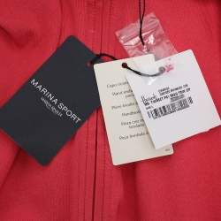Pre Owned Marina Sport by Marina Rinaldi Pink Jersey Hoodie Set Jacket L