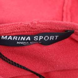 Pre Owned Marina Sport by Marina Rinaldi Pink Jersey Hoodie Set Jacket L
