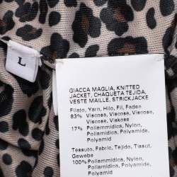 مملوكة مسبقًا كارديجان مارينا رينالدي أسود/ذهبي مرصع بالترتر من الجيرسيه طقم مقاس كبير