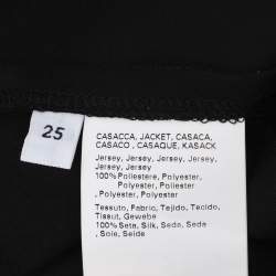 Pre Owned Marina Rinaldi Black Satin Pleated Tops L