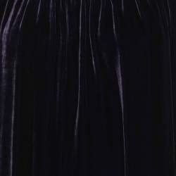 Pre Owned Marina Sport by Marina Rinaldi Purple Velvet Pleated Long Sleeve Mini Dress L