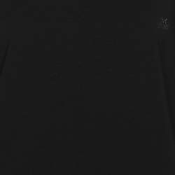 Pre Owned Marina Sport by Marina Rinaldi Black Jersey Logo T-Shirt L