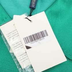Pre Owned Marina Rinaldi Green Silk Top L