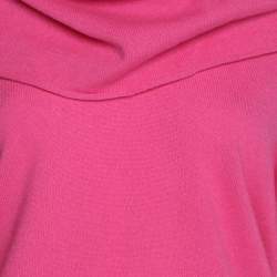 Pre Owned Marina Rinaldi Pink Knit Full Sleeve Sweater L