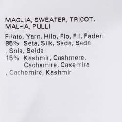 مملوكة مسبقًا قميص قطن رمادي ممتد بأكمام طويلة وياقة V مارينا سبورت من مارينا رينالدي مقاس كبير