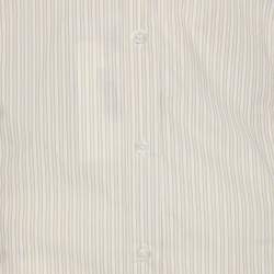 مملوكة مسبقًا Marina Sport by Marina Rinaldi Beige Stripe Cotton Blend Long Sleeve Shirt L