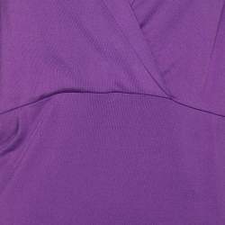 Pre Owned تونك مّارينا رينالدي قَميص أرجواني بياقة V مقاس كبير