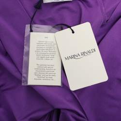 Pre Owned تونك مّاري نا رينالدي قَميص أرجواني بياقة V مقاس كبير