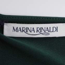 مملوكة مسبقًا سترة مارينا رينالدي خضراء بأكمام طويلة من جيرسي مقاس كبير