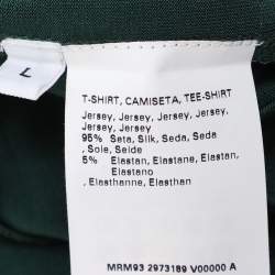 مملوكة مسبقًا سترة مارينا رينالدي خضراء بأكمام طويلة �من جيرسي مقاس كبير