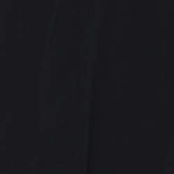 مملوكة مسبقًا سترة مارينا رينالدي سوداء جيرسي/شيفون متصلة مقاس كبير