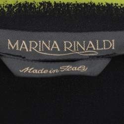 Pre Owned Marina Rinaldi Multicolor Stripe Silk Shirt L