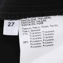 مملوكة مسبقًا بنطلون مارينا رينالدي كريب أسود مقاس كبير (لارج)